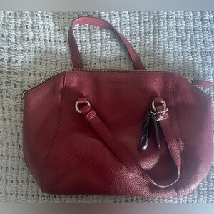 Coach red shoulder or crossbody bag